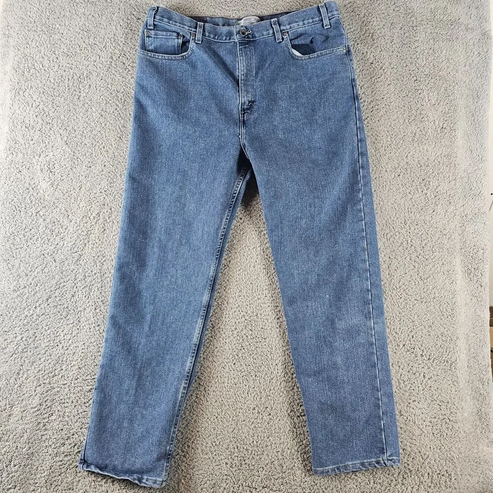 Levis Signature Jeans Mens 38x30* Denim Light Wash Classic Straight Vintage Y2K